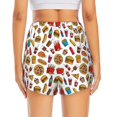 thumbnail image 4 of Haiem Hot Dog Pizza Women's 2 in 1 Running Shorts - Lightweight Athletic Workout Gym Yoga Breathable Sports Shorts Liner with Phone Pockets-X-Large, 4 of 9