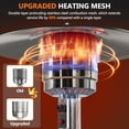 thumbnail image 5 of Seizeen Portable Patio Heaters, 50,000 BTU Outdoor Heaters with Stainless Steel Burner, Propane Heater with Wheels and Fast Ignition System, for Poolside Porch Garden Deck Use, 5 of 11