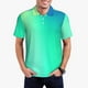 thumbnail image 1 of Fotbe blue green colors Camiseta Polo de Golf para Hombre con Estampado – Camisa Deportiva Transpirable con Cuello Abotonado-Large, 1 of 6