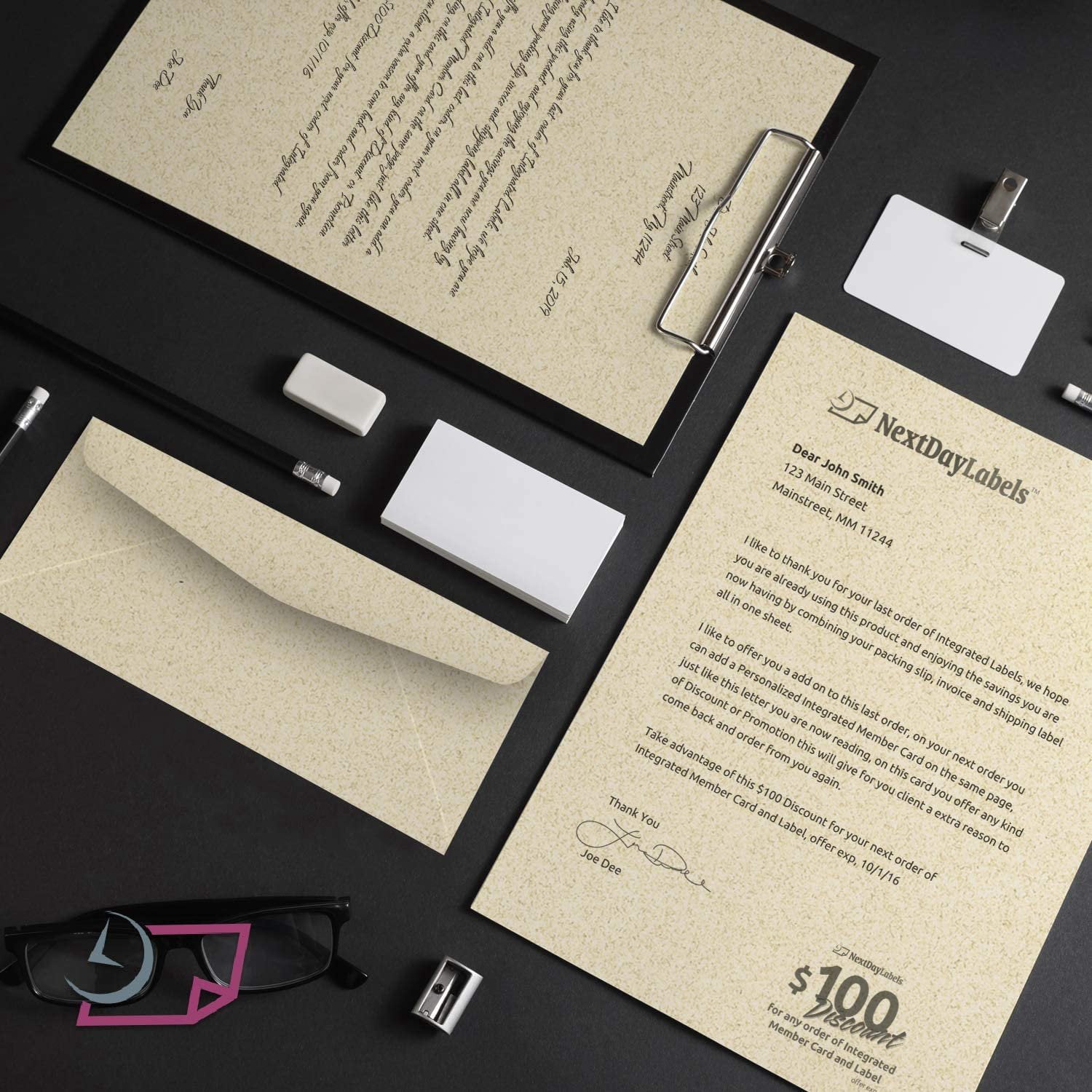 NextFiber 8-1/2" x 11" Letter Heads & #10 Reg. Envelopes Create invitations, Certificates, Events, Parties, Birthday, Showers, Proposals, Presentations, Resumes and much more Cream