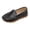 Black, variant on GiLiling Girls Casual Loafers, Slip-On Microfiber Leather Shoes with Non-Slip TPR Sole, Comfortable Flat Footwear for School Daily Wear (Black, 9.5-10 Years)