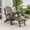 Brown, variant on CHYVARY 3-Position Adjustable Foldable Adirondack Chair, Heavy Duty HDPE Patio Furniture with Cup Holder, All-Weather Deck Seating, Gray
