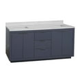 thumbnail image 2 of Stockholm 72" Bathroom Vanity with Marine Gray Cabinet and Engineered Marble Top, 2 of 8