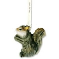 thumbnail image 2 of Squirrel Ornament – Wood Carved Art Hanging Figurine, 2 of 5