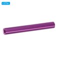 thumbnail image 3 of M3 Aluminum Spacers, 6 Pcs Metal Spacer Aluminum 3mm ID x 5mm OD x 45mm L Threaded Spacer Screw Standoff, Purple, 3 of 6