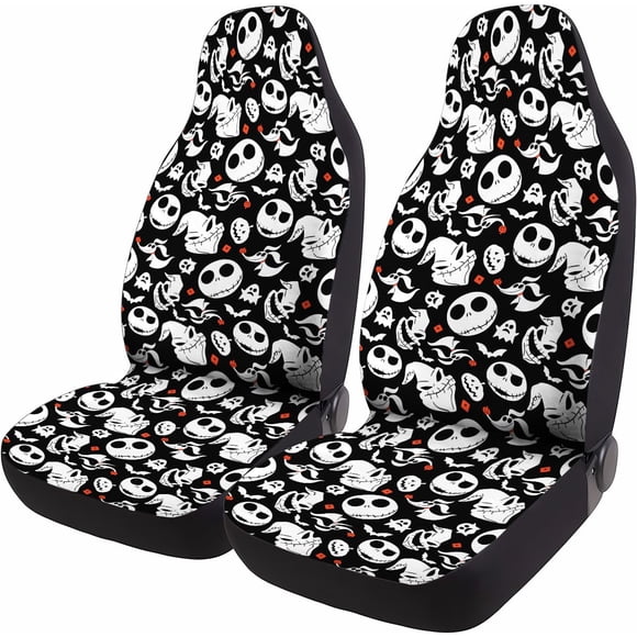 Fundas para Asientos de Auto GENANY Skellington Duraderas para Halloween