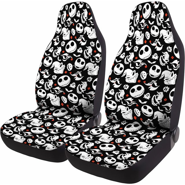 Fundas para Asientos de Auto GENANY Skellington Duraderas para Halloween