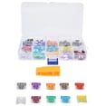 thumbnail image 4 of Blade Fuses, Automotive Fuse Medium + Small 140Pcs Strong Conductivity Transparent With Storage Box For Marine For RV For Electrical Equipment, 4 of 8
