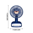 thumbnail image 3 of Ventilador de escritorio mini recargable por USB con viento ajustable de 3 velocidades, diseño portátil de mano y clip para dormitorio, oficina y exteriores., 3 of 7