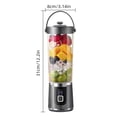 thumbnail image 3 of Portable Blender, Cordless Personal Smoothie Blender with USB Rechargeable & 10 Blades, Compact Mini Juicer Powerful Blending for Shakes/Fruits/Veggies/Travel/Home/Office/Gym/Camping（Only juicer）, 3 of 4