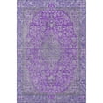 thumbnail image 2 of Addison Rugs Mayfield Premium Machine Washable Traditional Global Purple Rectangle Rug, 5' X 7'6" Machine Washable Traditional Global Purple Oversized Sherpa Throw Blanket, 2 of 7