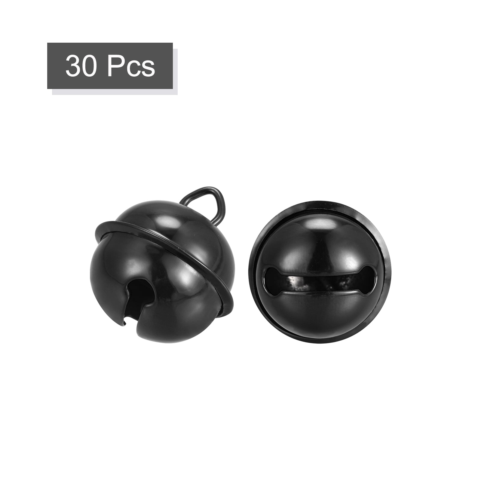 Unique Bargains Jingle Bells, Craft Bells for DIY Holiday Decoration and Party Black