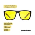 thumbnail image 6 of Grinderpunch Night Vision Yellow Lens Glasses Anti Glare Driving Sun Glasses Polarized, 6 of 7