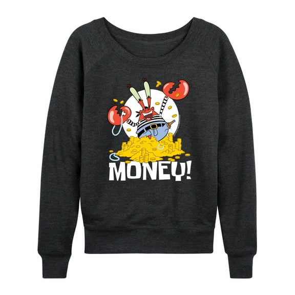 SpongeBob SquarePants - Mr. Krabs Money - Women's Lightweight French Terry Long Sleeve Shirt