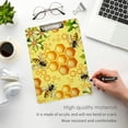 thumbnail image 5 of FMSHPON Flowers Bees Honeycomb Clipboard Hardboard Wood Nursing Clip Board and Pull for Standard A4 Letter 13x9 inches, 5 of 8