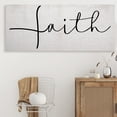 thumbnail image 2 of Stupell Industries Minimal Faith Text Elegant Cursive Typography Typography Painting Gallery Wrapped Canvas Art Print Wall Art, 20 x 48, 2 of 6