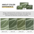 thumbnail image 2 of 100% Blackout Faux Linen Curtains for Livingroom Bedroom W50 X L96,2 Panels Set Thermal Insulated Curtains With Free 20 Ring Clips - Moss Green, 2 of 9