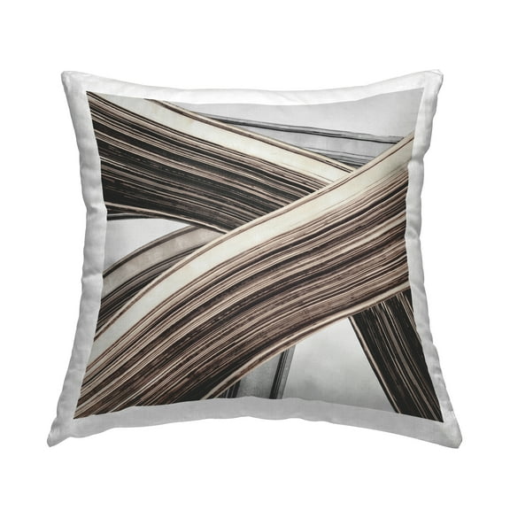 Stupell Industries Woven Lines Composition Decorative Printed Throw Pillow Design by PI Studio.