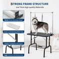 thumbnail image 2 of 46" Professional Dog Grooming Table w/Adjustable Arms - 330Lb Static Capacity | Portable Grooming Station w/Nooses, Mesh Tray | for Small/Large Dogs, 2 of 8