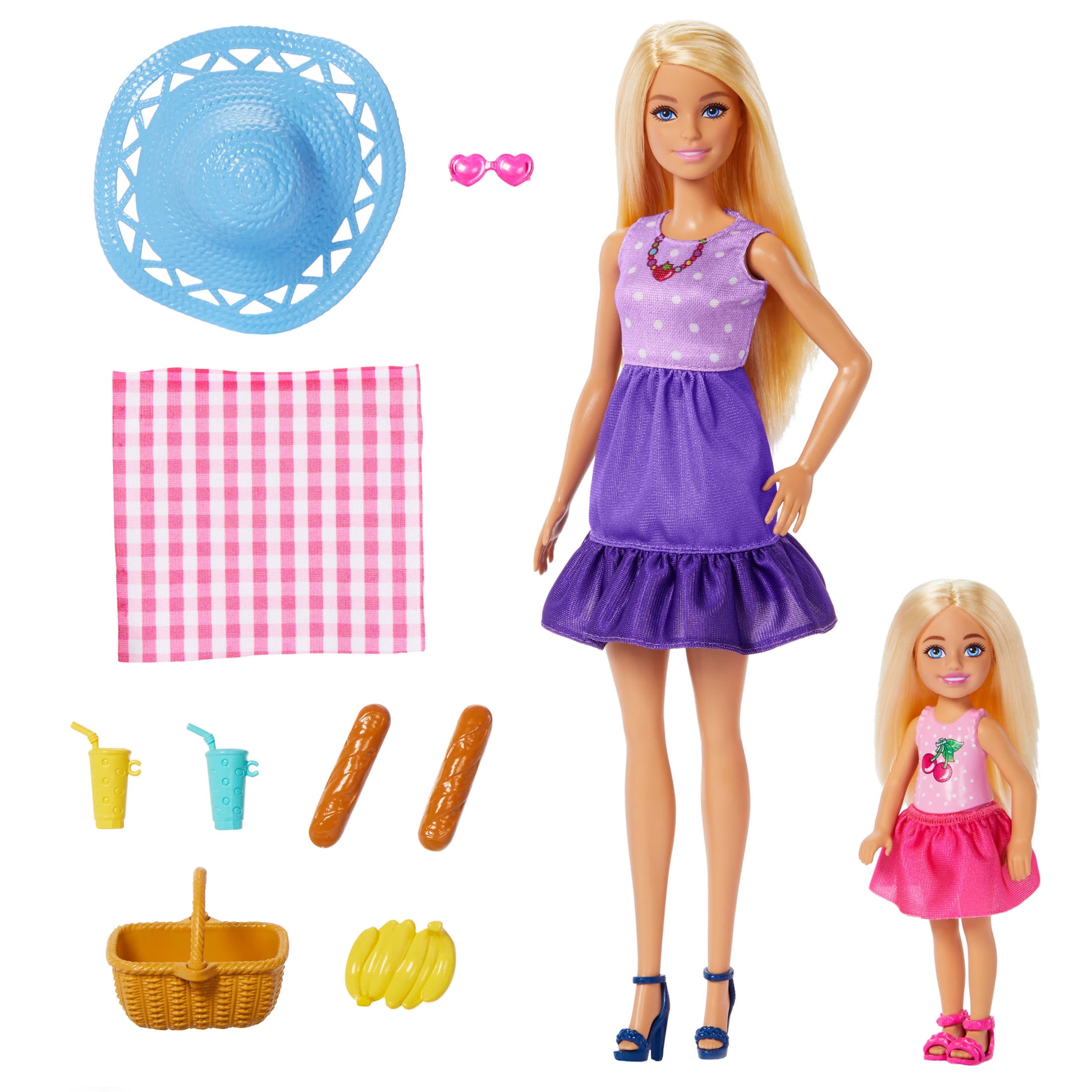 Barbie Family Friends Dolls Accessories, Picnic-Themed Playset