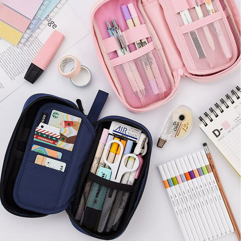 Expandable Pencil Case, Large Capacity Pencil Cases Pen Bag Pouch