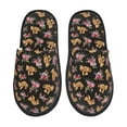 thumbnail image 2 of KLL Rose Flower Bear Slippers for Women Men House Slip on Indoor Outdoor Bedroom Furry Fleece Lined Ladies Comfy Anti-Skid Rubber Hard Sole-Medium, 2 of 8