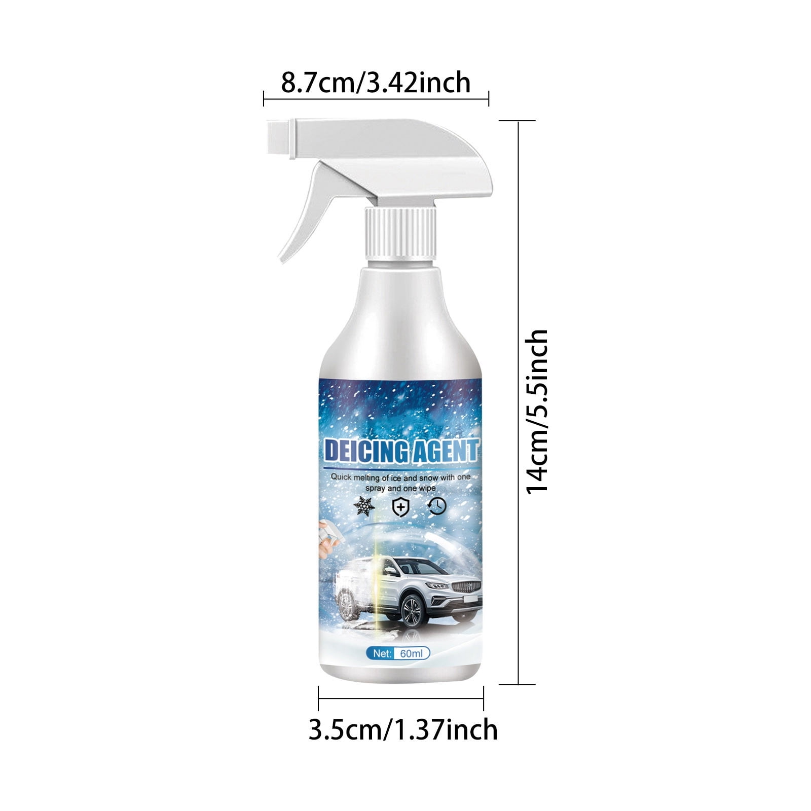 taicans De-Icer for Windshield,Instantly Melts Ice & Winter Frost For