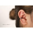 thumbnail image 7 of Chic & Artsy Ear Cuffs 925 Sterling Silver Black Ear Cuffs Earrings for Women Non-Piercing Cartilage Earrings Black Clip on Earrings, 7 of 7