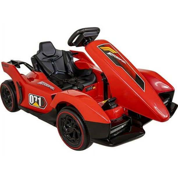 Montable Electrico Go Kart 12V Para Niños Con Luz Led Y Música Little ...