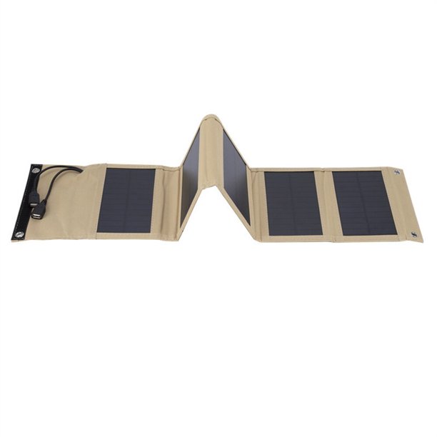 Panel Solar plegable para teléfono móvil, cargador de emergencia de respaldo portátil para acampar al aire libre, cargadores solares, USB, 7W/10W, 5V Fivean unisex