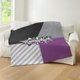 thumbnail image 5 of CafePress - Halftone Asexual Pride Typography With Flag Backgr - Soft Fleece Throw Blanket, 50"x60" for All Ages, 5 of 5