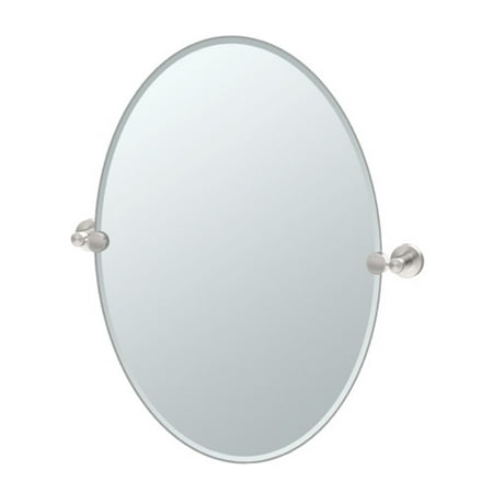 Gatco 46 9lg Glam 24 X 32 Beveled Frameless Oval Tilting Wall Gatco 46 9lg Glam 24 X 32 Beveled Frameless Oval Tilting Wall Mirror