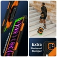 thumbnail image 3 of Shockproof Case for Apple iPad Pro 11 M4 2024, Build in Pencil Holder Rotating Stand Shoulder Strap Bumper Shockproof Rugged Kids Friendly Case Cover for iPad Pro 11 Inch M4 2024, Orange, 3 of 8