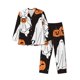 thumbnail image 1 of Balery Halloween Ghosts And Pumpkins Pijama para Hombre de Dos Piezas con Manga Larga, Conjunto de Dormir y Descanso Suave con Bolsillos-X-Large, 1 of 7