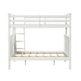 thumbnail image 4 of Linon Tilda Twin over Full Bunk Bed with Top Guard Rails in White Solid Wood, 4 of 7