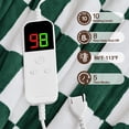 thumbnail image 2 of MEUDYT Electric Heated Blanket for Adult, 50.1"x60.1" Soft Flannel Heating Blanket with 10 Heating Levels & 8 Hours Auto Off，Dark Green, 2 of 8