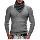 thumbnail image 1 of Suéteres Para Hombres Otoño Invierno Suéteres Suéter de Cuello Alto Moda Casual Botón Manga Larga Casual Blusa Sólida Odeerbi ODB176426, 1 of 9