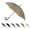 Beige, variant on Auto Open Water Repellent Stick Umbrella with Classic Wood J Hook Handle