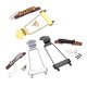 thumbnail image 3 of Archtop Jazz Guitar Rosewood Bridge Tailpiece con tornillos Oro perfke Taco de cordel de Jazz Guitar Bridge, 3 of 9