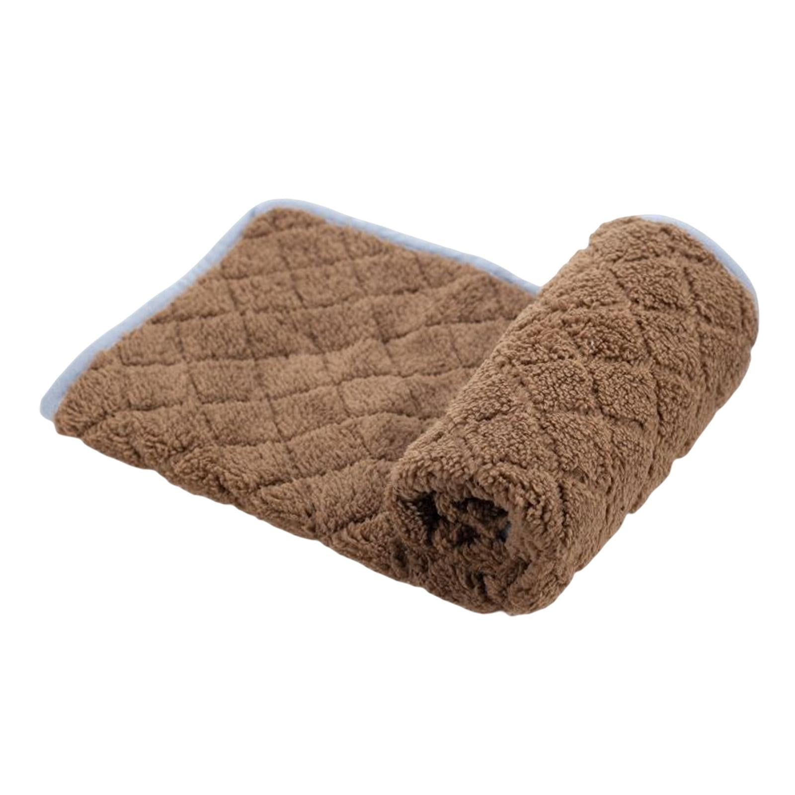 Warm Dog Bed Pad Outdoor Indoor Nonlsip Waterproof Cozy Flannel for