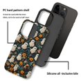 thumbnail image 2 of Daizag Compatible Con Iphone 15 Funda Lovely Ghost Flowers 2 En 1 Resistente A Los Golpes Resistente Pc Duro+Cubierta Protectora De Silicona Suave Para Iphone 15, 2 of 5