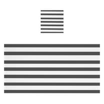 Minimalist Black and White Stripe 2 Piece Cotton Bath and Face Towel Set Soft and Absorbent, for Beach Pool Bathroom