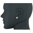 thumbnail image 2 of 1.07 CTW Ice Cube Diamond Stud Earrings 10K White Gold, 2 of 4