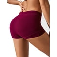 thumbnail image 3 of Mengpip Women's Cotton Boy Shorts Panties High Waisted Stretch Underwear, 5 Pack, Sizes M to 2XL, 3 of 6