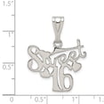 thumbnail image 3 of FB Jewels Sterling Silver Sweet 16 Pendant, 3 of 4
