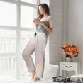 thumbnail image 6 of Picia Glitter Light Pearl Womens Soft Woven Cotton Elastic Waistband Sleep Pajama Pant Lounge Sleep Pant With Pockets And Drawstring-X-Large, 6 of 9