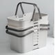 thumbnail image 3 of Advancent Cesta de ducha, bolsa de limpieza de plástico, práctica caja de almacenamiento multifuncional para de baño, suministros para Almacenamiento y organización del hogar Gris, 3 of 6
