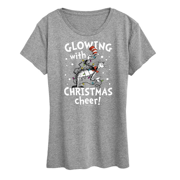 The Cat in the Hat - Glowing Christmas Cheer - Women's Short Sleeve Graphic T-Shirt