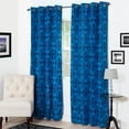 thumbnail image 3 of Lavish Home 63-206-108-CHAR 108 x 54 in. Dana Flocked Curtain Panel - Charcoal, 3 of 5