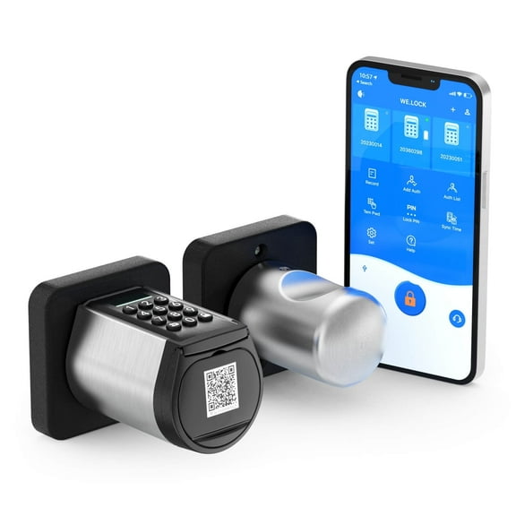 WELOCK Smart Door Lock with 5 Unlock Ways - Emergency USB, Temporary Code, Silent Mode & Easy DIY Install for Home Security